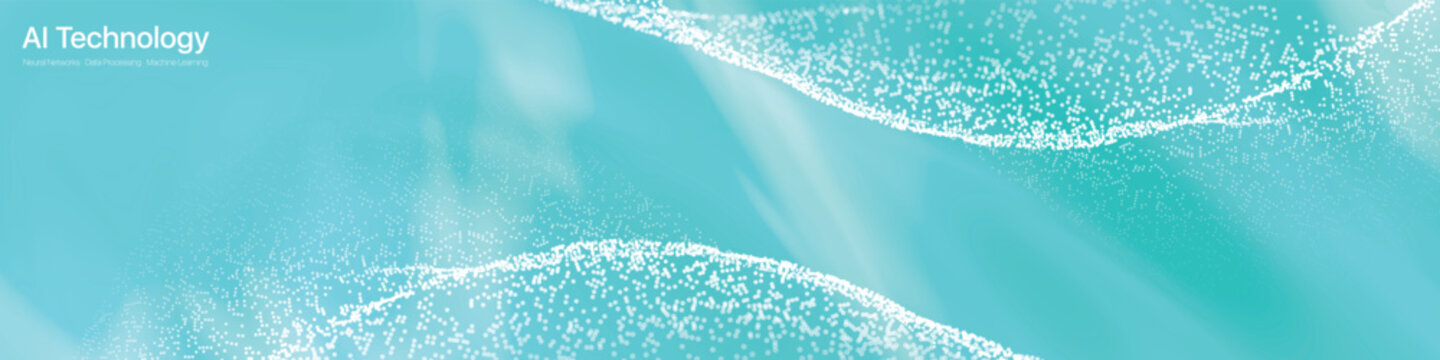 ai white dot artificial intelligence particle field design