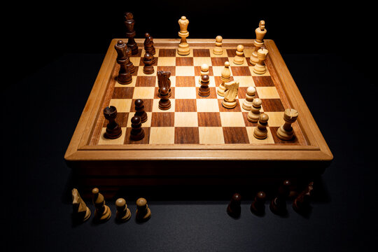 Chess board showing a Check Mate move.