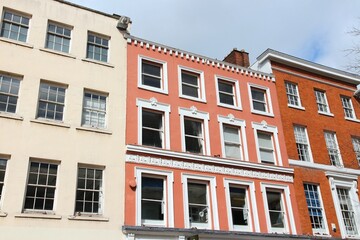 Obraz premium St Ann's Square architecture in Manchester UK. City view of Manchester, United Kingdom.