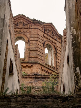 A cathedral destroyed during the Soviet period in Ukraine.