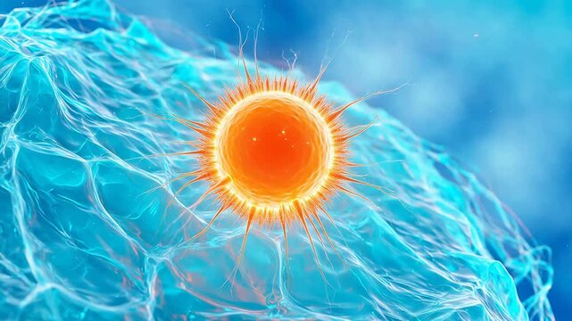 Cellular structure with spiky surface