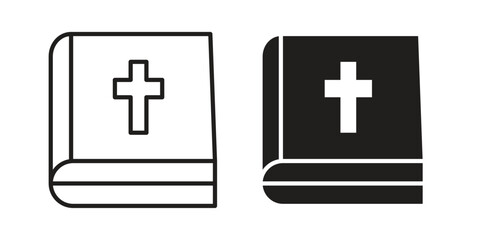 Obraz premium Bible icon concept design set. Icon Element For Design