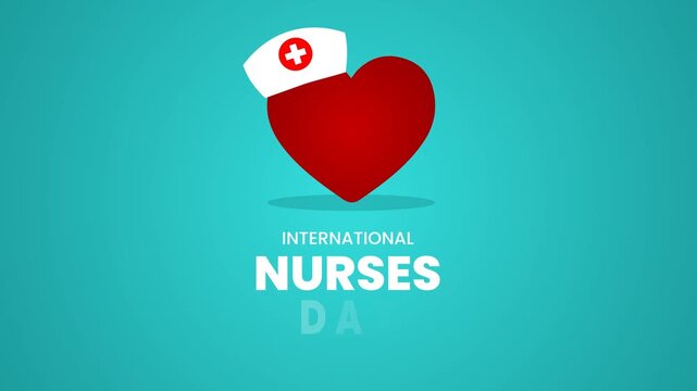International Nurses Day Animation: Celebrating Healthcare Heroes with Heart and Nurse Cap