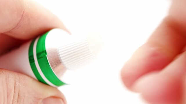 How to open a tube with a screw cap step by step