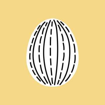 Easter egg icon. Illustration of Spring or Easter. Perfect for banner, postcard, poster, party and other decorations.