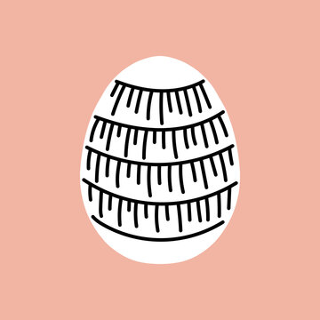 Easter egg icon. Illustration of Spring or Easter. Perfect for banner, postcard, poster, party and other decorations.