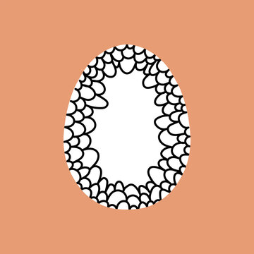 Easter egg icon. Illustration of Spring or Easter. Perfect for banner, postcard, poster, party and other decorations.