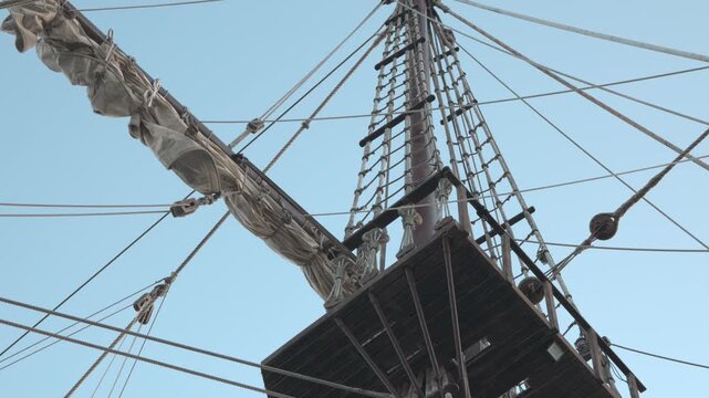 rigging of a sailing ship