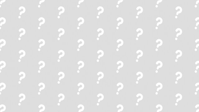 グレー地に白い疑問符を並べた背景素材