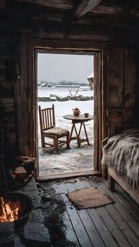 old wooden house
