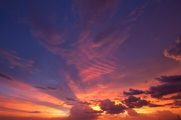 Fototapeta premium Abstract sunset and sunrise background