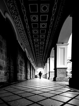 punto de fuga en centro hist&oacute;rico 