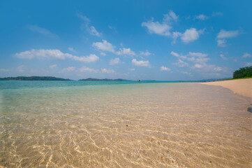 Landscape of Jolly Buoy Island, Andaman and Nicobar, India. © CRSHELARE
