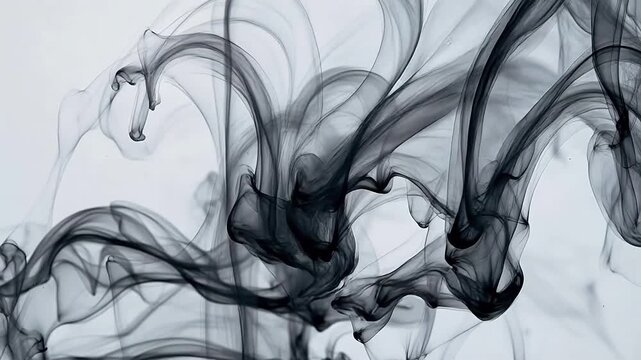 Abstract swirling smoke patterns