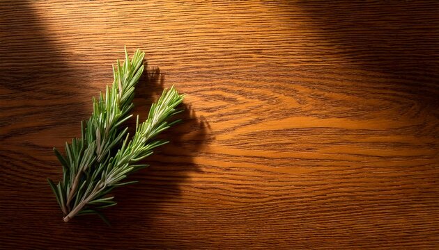 Top-down botanical photography with text area