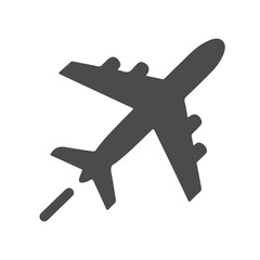 Obraz premium Airplane Icon Air Travel Flight Aviation Transport and Journey Symbol