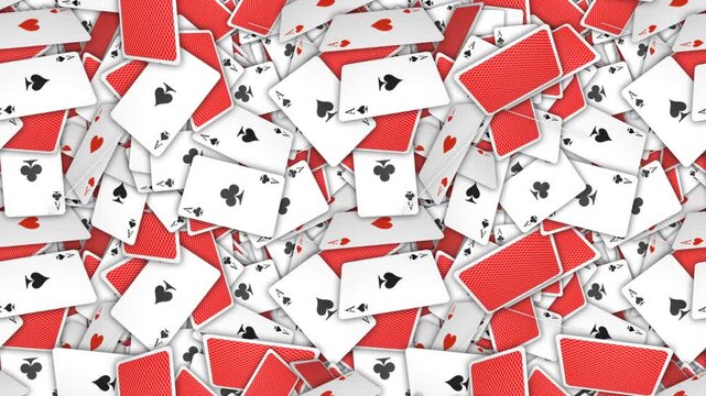 Seamless Poker Card Aces Animation Background, Endless, Loop
