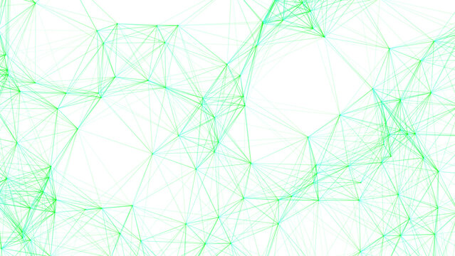 Vector Interconnected network creates complex relations in turquoise hues represent technological evolution and innovation, and data flow depicts intricate digital connectivity and visualization 