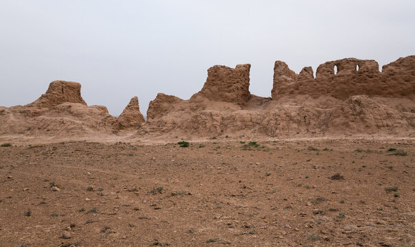 Ruins of ancient Ayaz-Kala Fortress