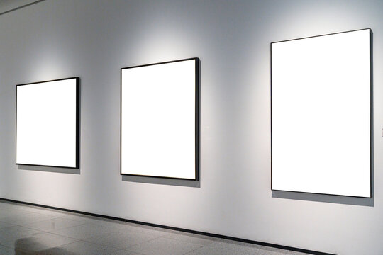 blank frame in gallery