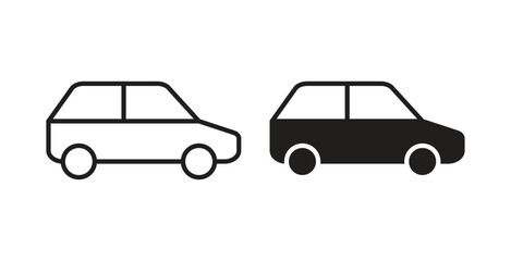 Fototapeta premium Car icon for ui app design and web designs