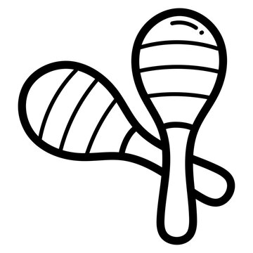 maraca illustration