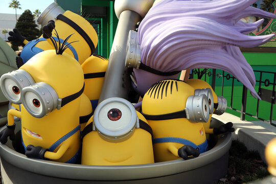 Close-up of funny Minions figures