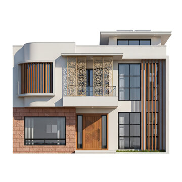 Modern Two Story House with Contemporary Architectural Design