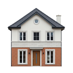Obraz premium Modern TwoStory Family Home with Brick and Stucco Exterior
