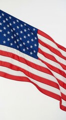 Obraz premium Waving american flag with stars and stripes