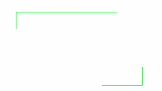 Modern quote frame animation featuring a clean line border with quotation marks on transparent background. Ideal for testimonials, reviews, social media quotes, Simple and elegant with alpha channel