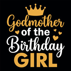 Fototapeta premium Godmother of the Birthday Girl