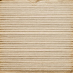 Obraz premium Brown corrugated cardboard texture background with parallel horizontal ridges
