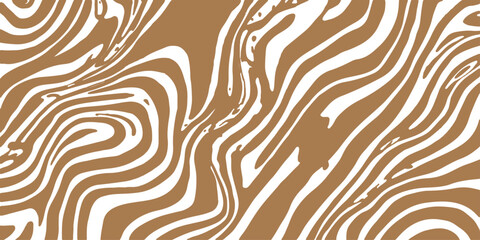 Seamless black and white zebra skin pattern featuring vintage curved lines and nature-inspired fur textures for decorative wallpaper design © NAYEM