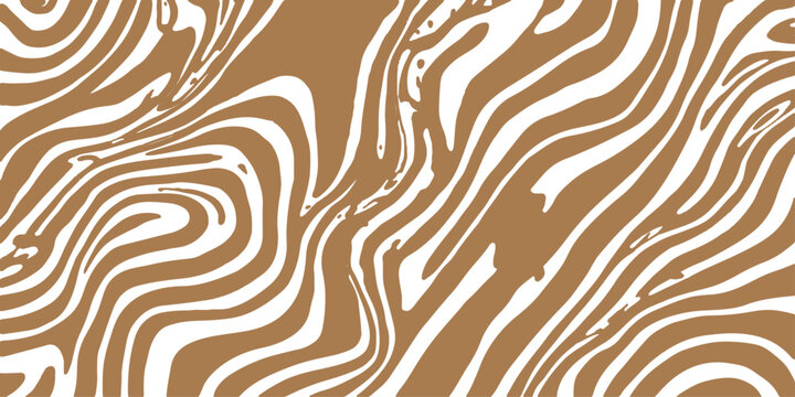 Seamless black and white zebra skin pattern featuring vintage curved lines and nature-inspired fur textures for decorative wallpaper design