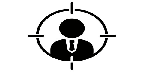 A 3d cartoon illustration of a businessman hitting a shooting target with a bow and arrow to symbolize success and business goals © Hena