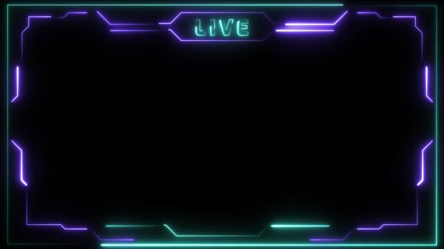 Futuristic HUD Interface Screen Design. Sci-Fi Virtual Reality Technology View Display. Glitch hud interface, HUD Hi-Tech Futuristic Display, virtual monitor for games.Tech and science Looped HUD	