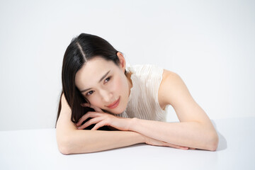 Obraz premium ミドル女性 スキンケアイメージ