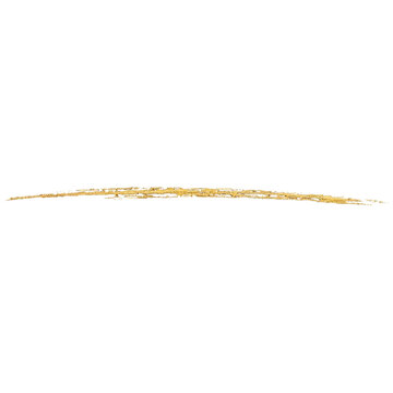 Golden Brush Stroke Texture Overlay. Metallic Gold Paint Swashes, Glitter Strokes. Luxury Design Element. Isolated PNG Object on Transparent Background.