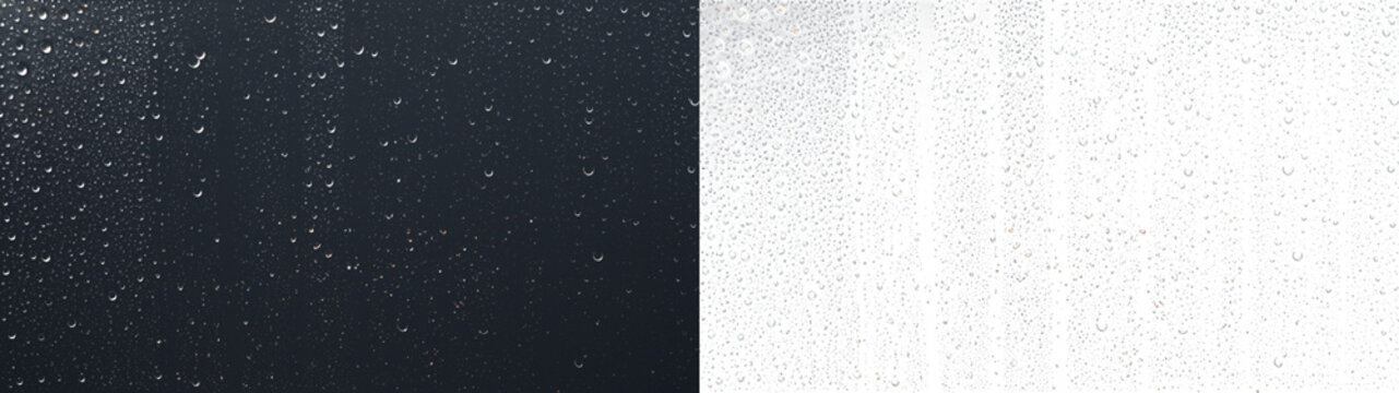 Water drops rainy window overlay dense crystal flecks PNG transparent background
