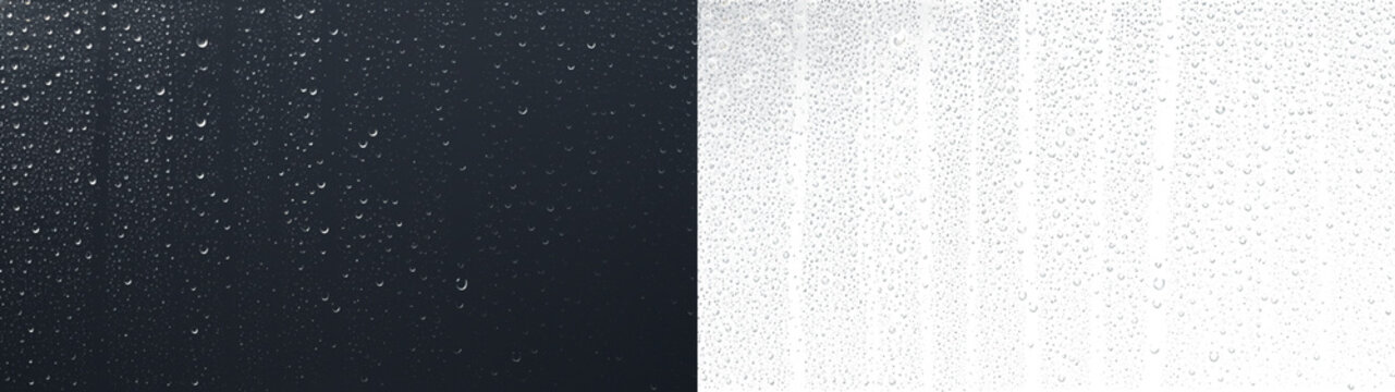 Water drops rainy window overlay precise particle clusters PNG transparent background