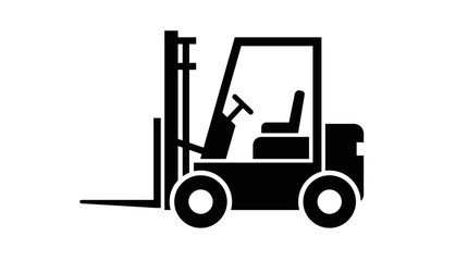 Fototapeta premium Forklift Truck Industrial Vehicle Equipment.