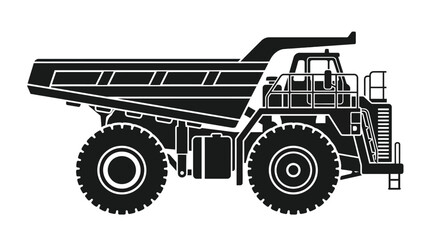 Obraz premium Large Mining Dump Truck Vehicle.