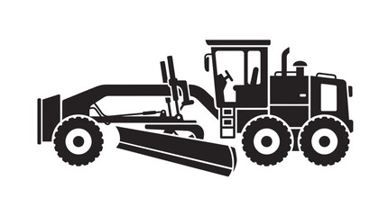 Fototapeta premium Heavy duty road construction equipment vehicle.