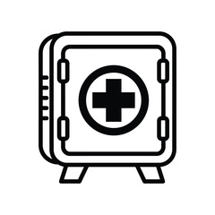 Obraz premium First Aid Kit Safe Healthcare Storage