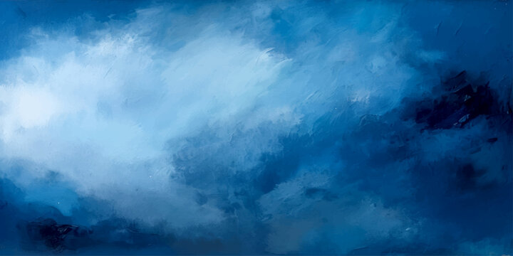 Abstract cloudscape: Azure expanse of swirling vapor and ethereal dream and wispy formation and celestial ballet and deep blue hue and dreamy ambience and tranquil view 