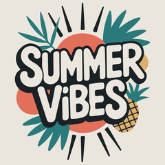 Obraz premium summer t-shirt design.