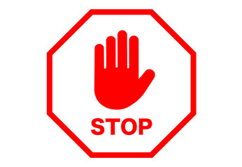 Fototapeta premium stop hand sign png file type transparent background