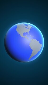 The animation shows a graphic representation of the earth and highlights the location and map of Netherlands Antilles colored red in vertical format.