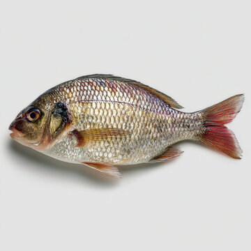 fish on a white background generative ai